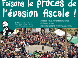 Faisons le procès de l'évasion fiscale le 9 janvier 2017 à Dax