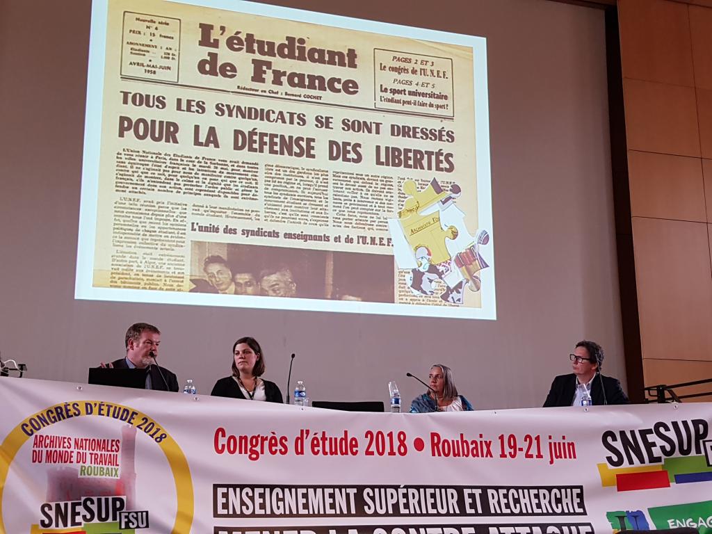Congrès d&#039;étude du SNESUP-FSU à Roubaix - 19-20-21 juin 2018