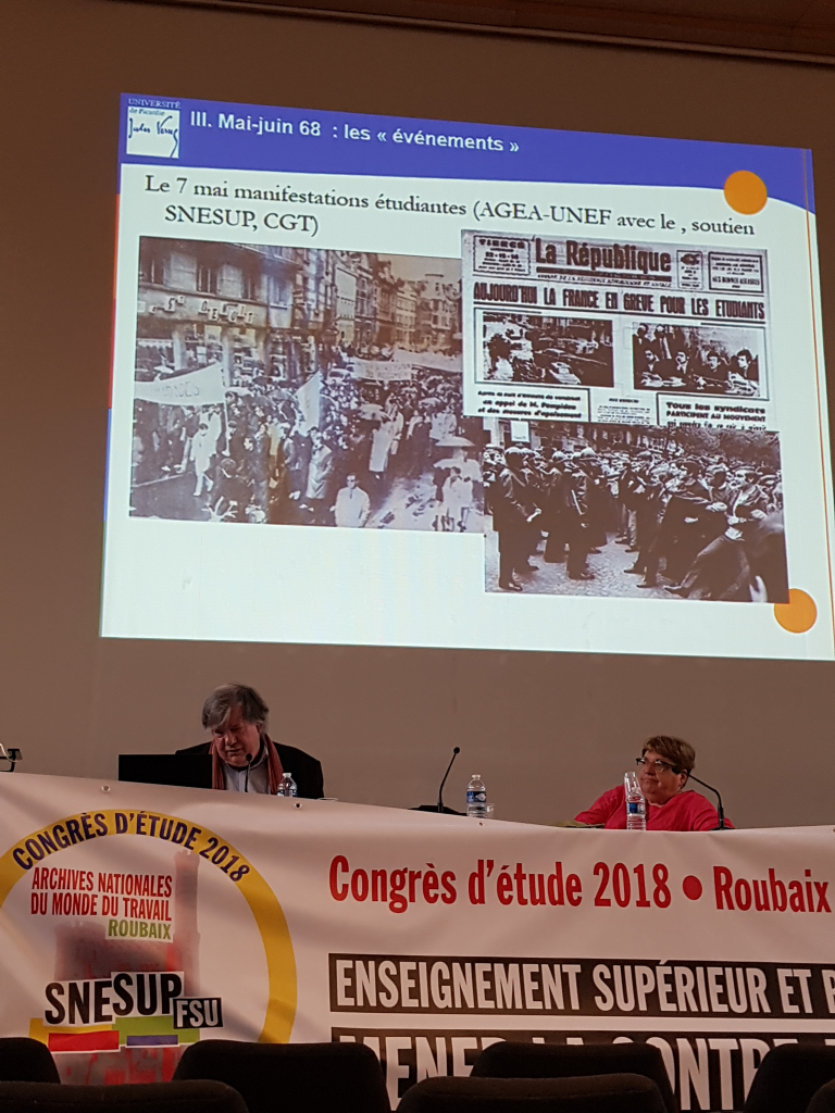Congrès d&#039;étude du SNESUP-FSU à Roubaix - 19-20-21 juin 2018