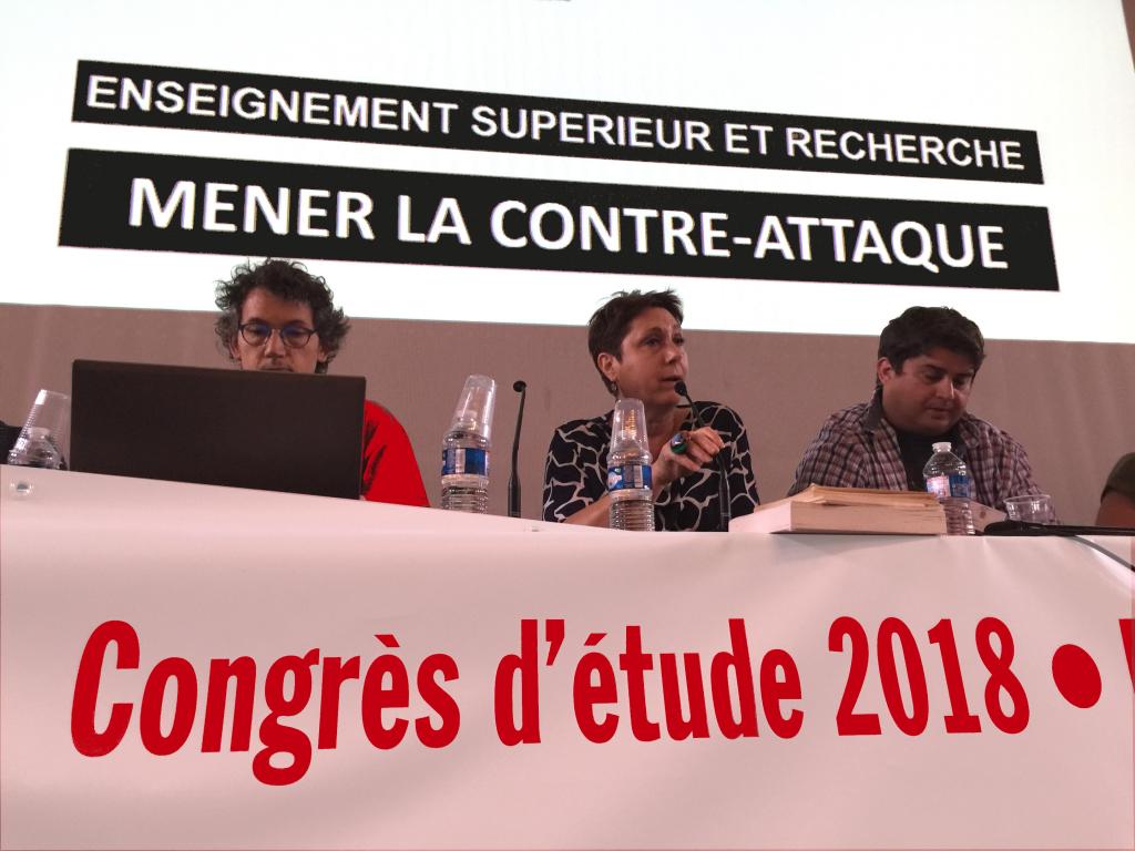 Congrès d&#039;étude du SNESUP-FSU à Roubaix - 19-20-21 juin 2018