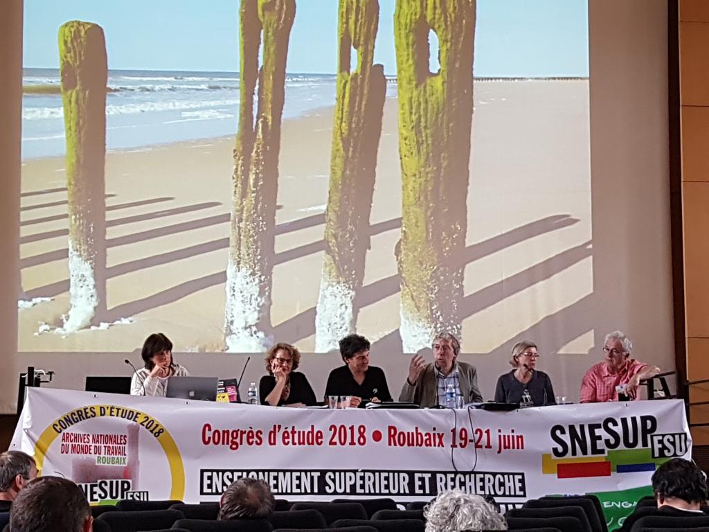 Congrès d&#039;étude du SNESUP-FSU à Roubaix - 19-20-21 juin 2018