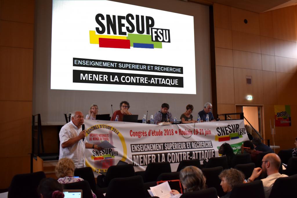 Congrès d&#039;étude du SNESUP-FSU à Roubaix - 19-20-21 juin 2018