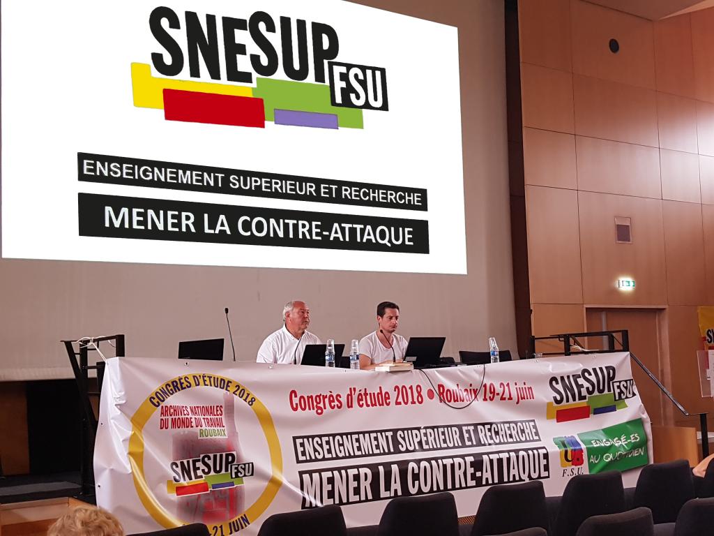 Commission du thème 3 : « Impact des appels à projets sur la recherche et l’offre de formation » - Congrès d&#039;étude du SNESUP-FSU à Roubaix - 19-20-21 juin 2018