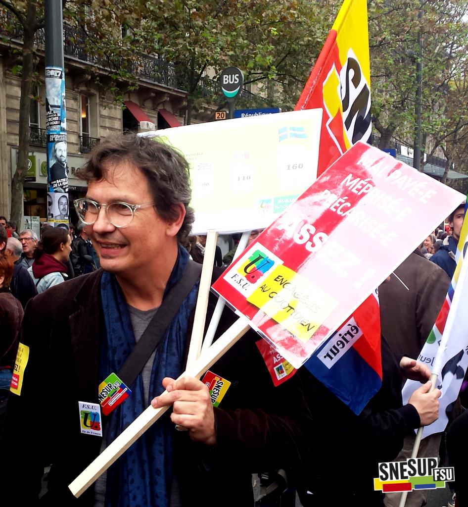 Manifestation de la Fonction publique du 10 octobre 2017 - Paris - Hervé Christofol - CC-BY-SA SNESUP-FSU