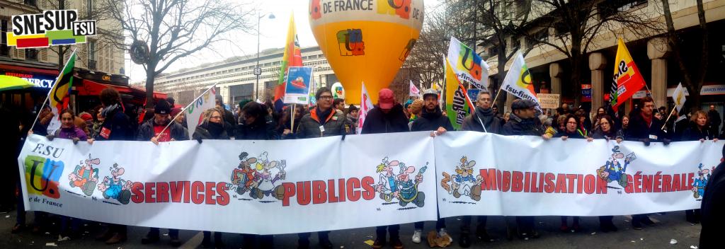 Manifestation de la Fonction publique du 22 mars 2018 - Paris - Pierre Chantelot