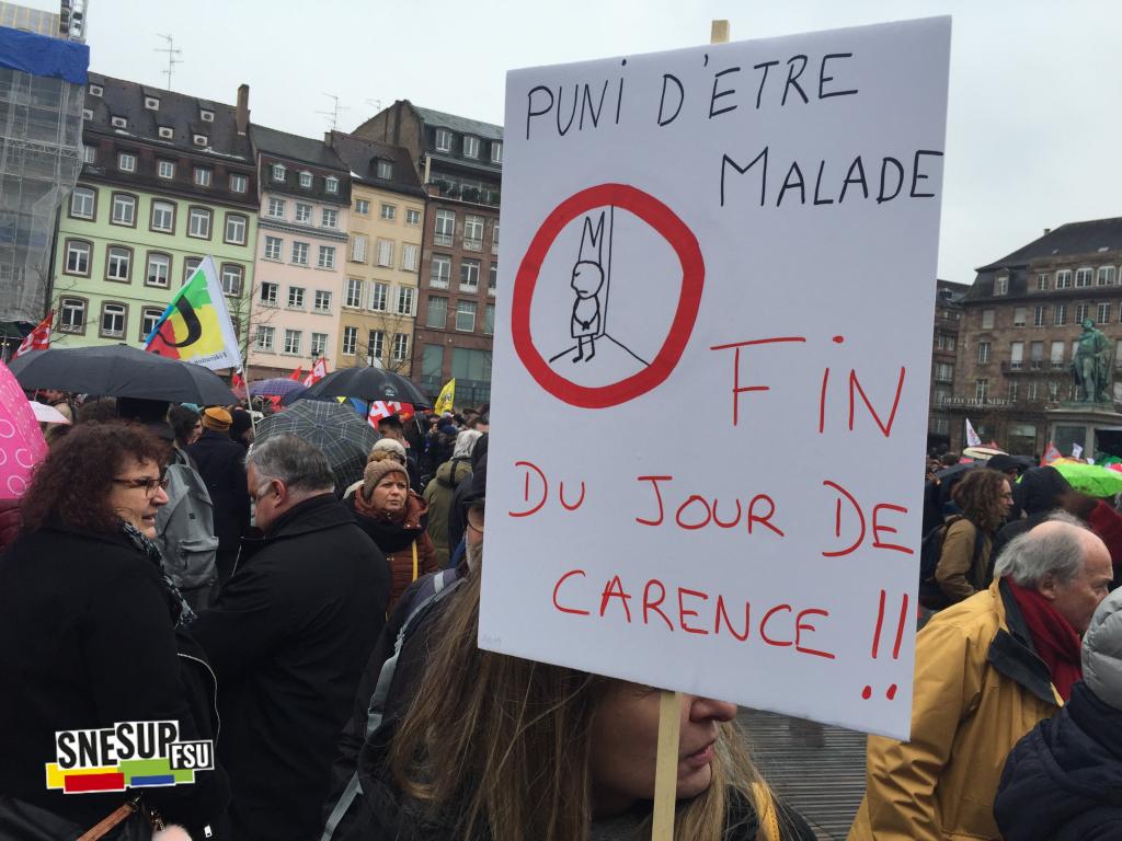 Manifestation de la Fonction publique du 22 mars 2018 - Strasbourg - Pascal Maillard