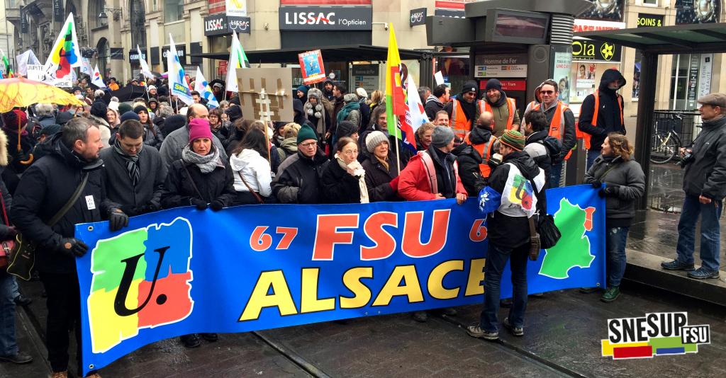 Manifestation de la Fonction publique du 22 mars 2018 - Strasbourg - Pascal Maillard